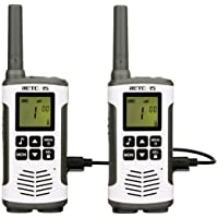 Los mejores  - Retevis RT45 Walkie Talkie Recargable PMR 446 sin Licencia VOX Two Way Radio Pantalla LCD Retroiluminación 10 Tonos de…